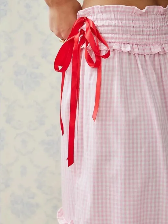 Damson Madder Olivia Ruffle Midi Skirt - Picture 5 of 5